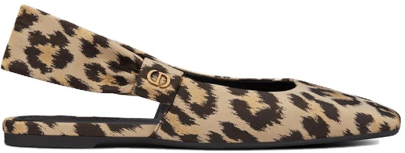 (W) Dior Mizza Sepatu Balet Cetakan Macan Tutul 'Cokelat' KCB704LNY_S26U Order (W) Dior Mizza Sepatu Balet Cetakan Macan Tutul 'Cokelat' KCB704LNY_S26U