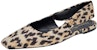 (W) Dior Mizza Balerina Cetakan Belang Leopard 'Coklat' KCB704LNY_S26U