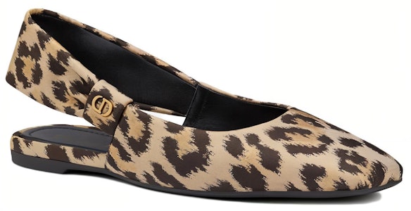 (W) Dior Mizza Sepatu Balet Cetakan Macan Tutul 'Cokelat' KCB704LNY_S26U Shop (W) Dior Mizza Sepatu Balet Cetakan Macan Tutul 'Cokelat' KCB704LNY_S26U