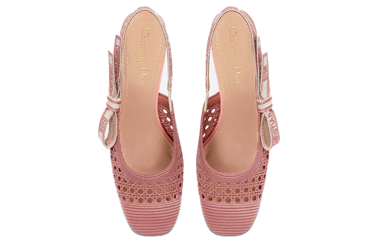 Lookbook 迪奧 Moi 露跟方頭 方跟 高跟鞋 女款 緋紅色