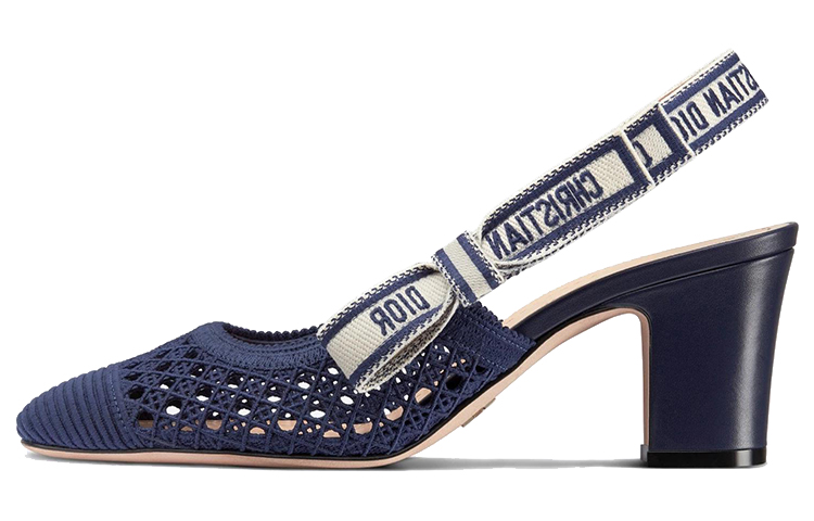 (Women) Dior Moi High Heels 'Blue Slingback' KDP890RCE_S93B