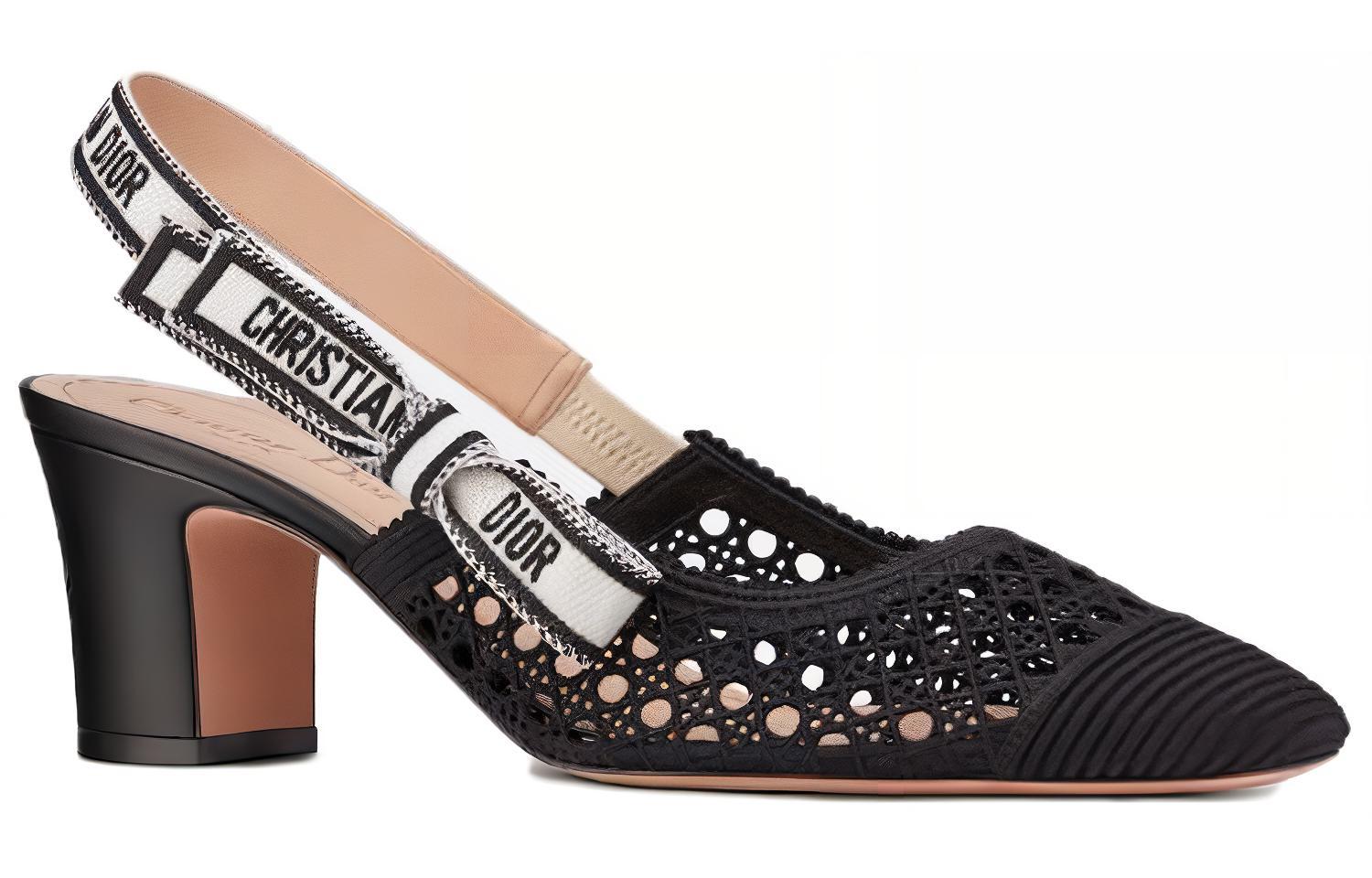 Order (W) Dior MOI オープンヒール ハイ "ブラック" KDP890RCE_S900