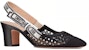 (W) Dior MOI x Open-Heel Tinggi 'Hitam' KDP890RCE_S900