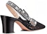 (W) Dior MOI x Open-Heel Tinggi 'Hitam' KDP890RCE_S900