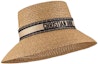 Order (Women) DIOR Natural Straw Beige & Black Embroidered Strap Cotton Bucket Hat 34DBP924G153-C160