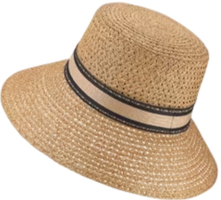 (Women) DIOR Natural Straw Beige & Black Embroidered Strap Cotton Bucket Hat 34DBP924G153-C160 Shop (Women) DIOR Natural Straw Beige & Black Embroidered Strap Cotton Bucket Hat 34DBP924G153-C160