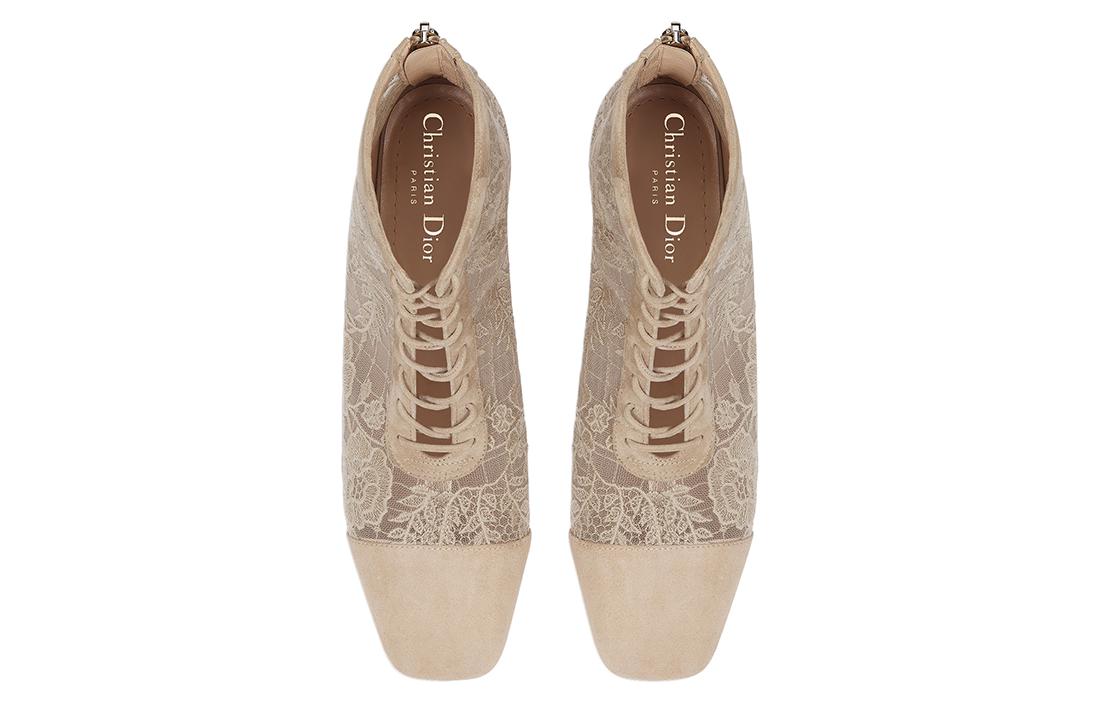 Order (W) Dior Naughtily-D Sepatu Boot Hak Tinggi 3cm 'Beige' KCI850ROY_S10U