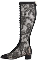 (Women) Dior Naughtily-D High-Top 'Black Mesh and Fabric Embroidery with Zipper' KDI851ROY_S900 (Women) Dior Naughtily-D High-Top 'Black Mesh and Fabric Embroidery with Zipper' KDI851ROY_S900