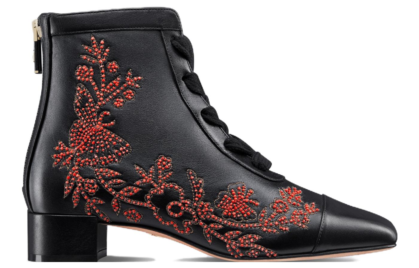 Order (W) Botte en Cuir Dior Naughtily-D ''Noir Rouge'' KCI982BYC_S36X