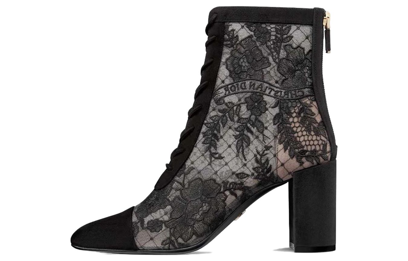 (Women) Dior Naughtily-D Mesh Ankle Boot 'Transparent Black' KDI952ROY_S900