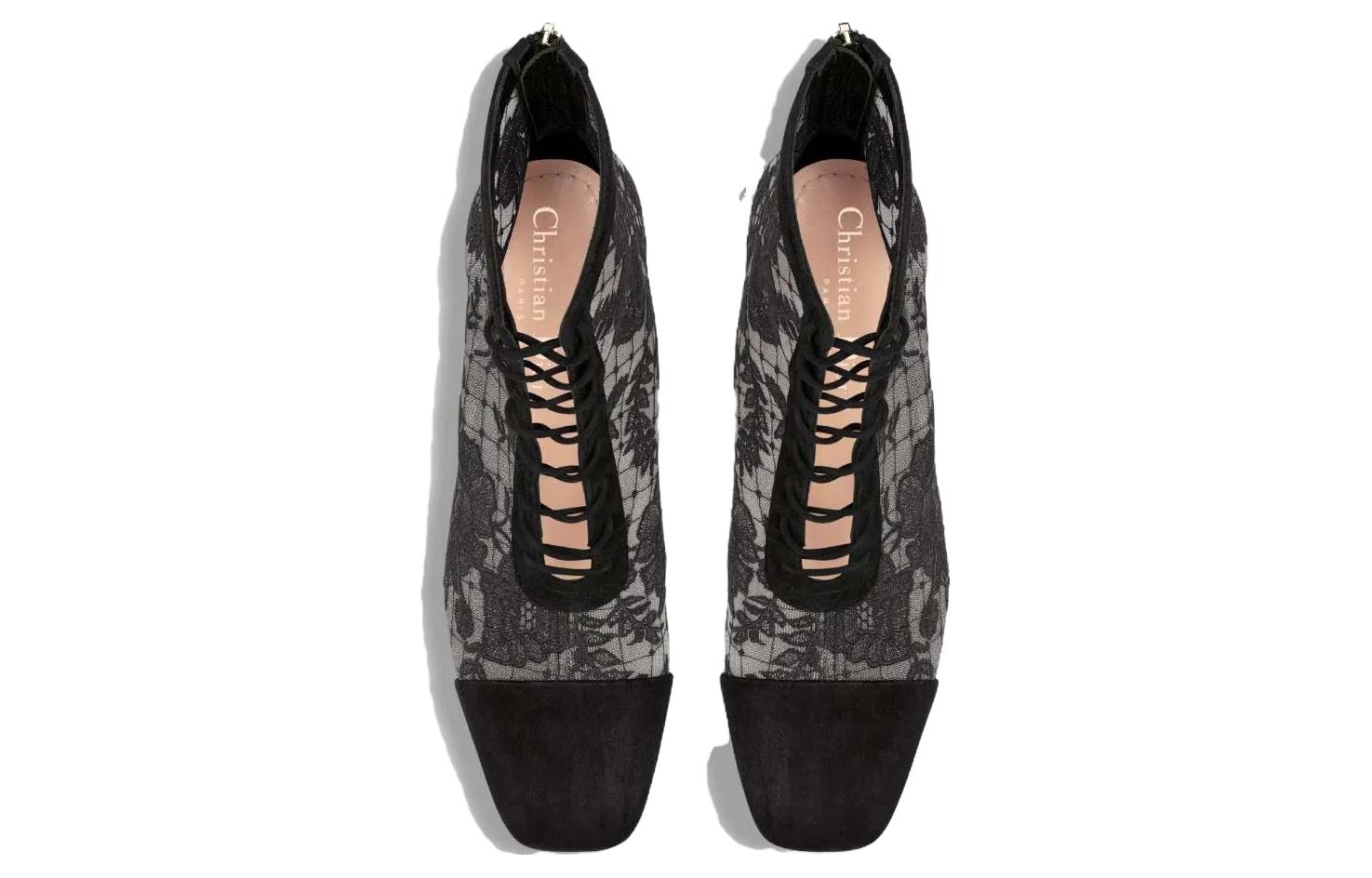 Shop (W) Dior Naughtily-D Mesh Enkelboot ''Transparant Zwart'' KDI952ROY_S900