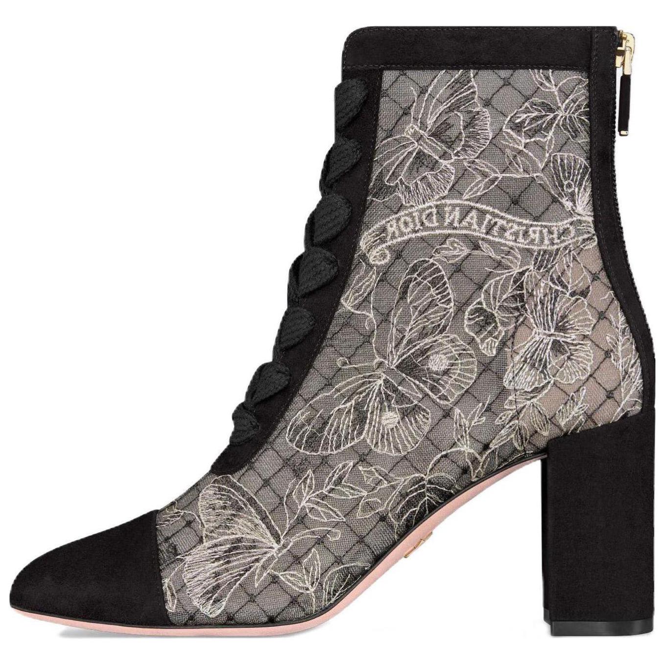 (Women) Dior Naughtily-D Mesh Boot 'Black' KCI980BXT_S21X