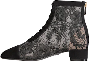 (Women) Dior Naughtily-D Mesh Embroidered Zip Boots 'Black' KDI850ROY_S900 (Women) Dior Naughtily-D Mesh Embroidered Zip Boots 'Black' KDI850ROY_S900