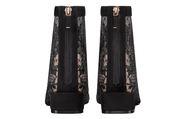 Purchase (W) Stivali Dior Naughtily-D Mesh Ricamati con Cerniera ''Neri'' KDI850ROY_S900