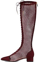 (Women) Dior Naughtily-D Mesh Velvet Leather Boots 'Burgundy' KDI493SUR_S33R (Women) Dior Naughtily-D Mesh Velvet Leather Boots 'Burgundy' KDI493SUR_S33R