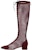 (W) Dior Naughtily-D Mesh Velvet Leather Boots 'Burgundy' - But Malaysia KDI493SUR_S33R
