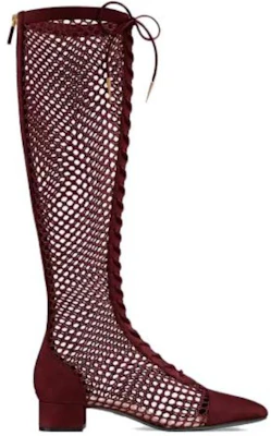(W) Dior Naughtily-D Mesh Velvet Leren Laarzen ''Bordeaux'' KDI493SUR_S33R Order (W) Dior Naughtily-D Mesh Velvet Leren Laarzen ''Bordeaux'' KDI493SUR_S33R