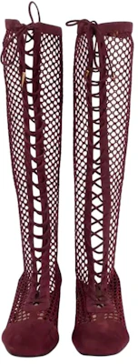 (W) Dior Naughtily-D Mesh Velvet Leren Laarzen ''Bordeaux'' KDI493SUR_S33R Lookbook (W) Dior Naughtily-D Mesh Velvet Leren Laarzen ''Bordeaux'' KDI493SUR_S33R
