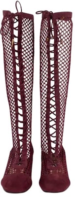 (Women) Dior Naughtily-D Mesh Velvet Leather Boots 'Burgundy' KDI493SUR_S33R Lookbook (Women) Dior Naughtily-D Mesh Velvet Leather Boots 'Burgundy' KDI493SUR_S33R