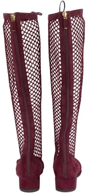 (W) Dior Naughtily-D Mesh Velvet Leren Laarzen ''Bordeaux'' KDI493SUR_S33R Shop (W) Dior Naughtily-D Mesh Velvet Leren Laarzen ''Bordeaux'' KDI493SUR_S33R