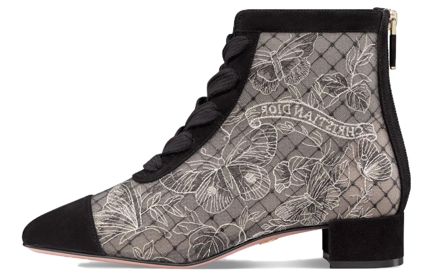 (Women) Dior Naughtily-D Short Boot 'Grey Black' KCI979BXT_S21X