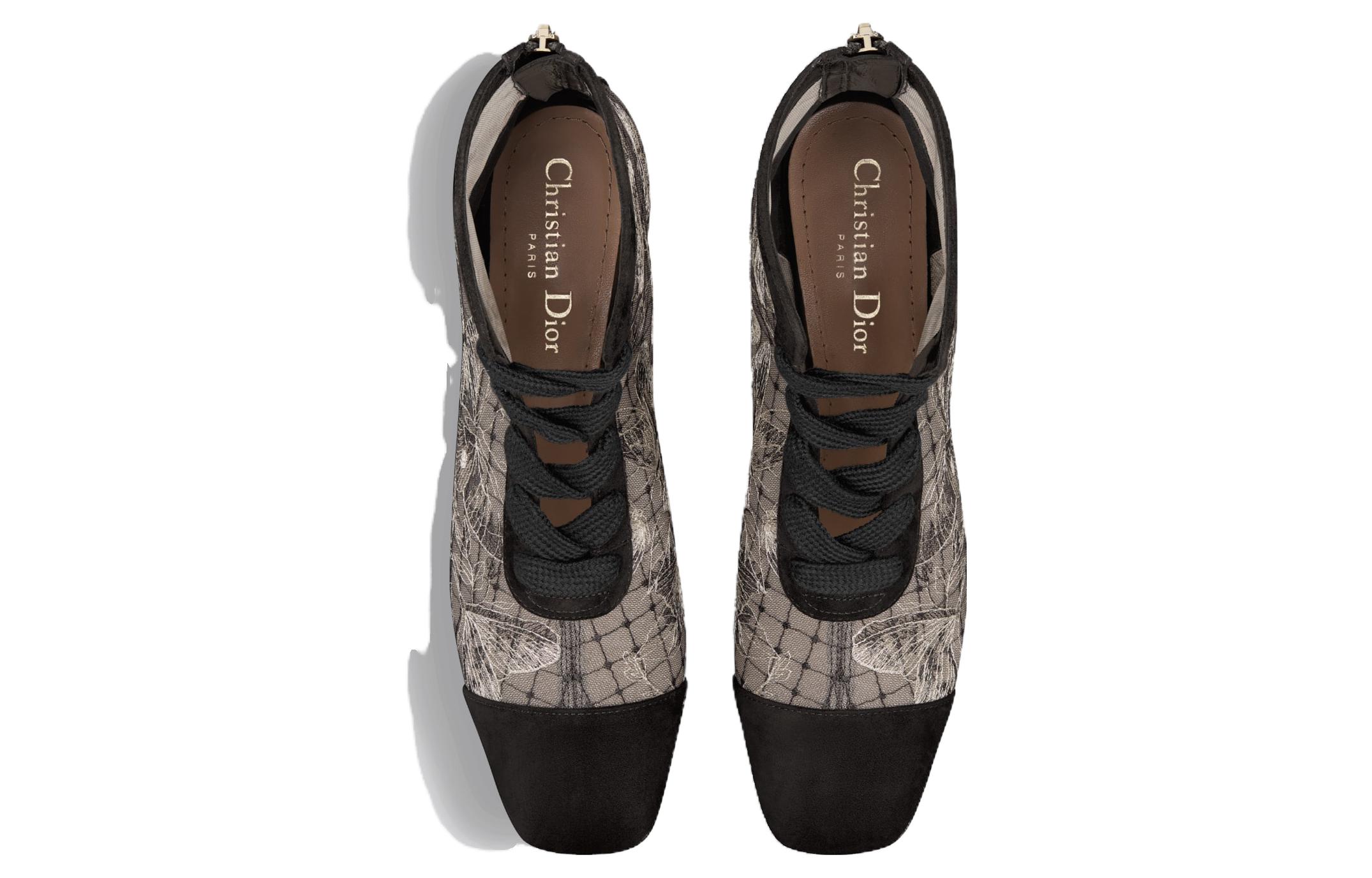 Shop (W) Dior Naughtily-D Boot Pendek 'Abu-Abu Hitam' KCI979BXT_S21X