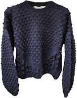 (Women) DIOR Navy Blue Casual Long-Sleeve Crewneck Sweater. 7H24523AM211-502 (Women) DIOR Navy Blue Casual Long-Sleeve Crewneck Sweater. 7H24523AM211-502