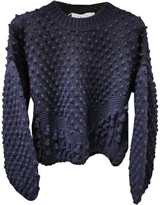 (W) DIOR Navy Blue Sweater Lengan Panjang Kasual Crewneck. 7H24523AM211-502 Buy (W) DIOR Navy Blue Sweater Lengan Panjang Kasual Crewneck. 7H24523AM211-502