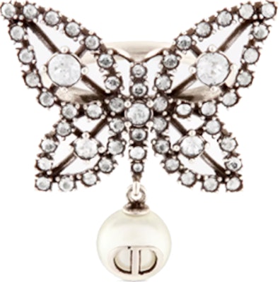 (W) Cincin Wanita DIOR Night Butterfly Resin Pearl Crystal Metal Silver. R1930WOMCYD30S Lookbook (W) Cincin Wanita DIOR Night Butterfly Resin Pearl Crystal Metal Silver. R1930WOMCYD30S