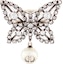 Lookbook (W) Cincin Wanita DIOR Night Butterfly Resin Pearl Crystal Metal Silver. R1930WOMCYD30S