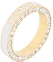 (Women) DIOR Night Code Logo Design Gold Metal Ring. R2278WOMLQD301 (Women) DIOR Night Code Logo Design Gold Metal Ring. R2278WOMLQD301