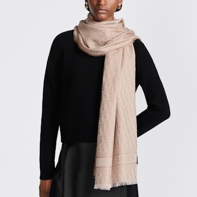 (W) DIOR 오블리크 프린트 블렌디드 패브릭 스카프 베이지 32DOB301I130-C125 Purchase (W) DIOR 오블리크 프린트 블렌디드 패브릭 스카프 베이지 32DOB301I130-C125