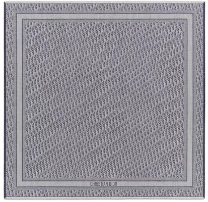 (Women) DIOR Oblique Print Silk Shawl for Women - Navy Blue 51DOB140I662_C540 Order (Women) DIOR Oblique Print Silk Shawl for Women - Navy Blue 51DOB140I662_C540