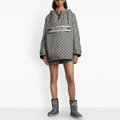 (Women) Dior Oblique Printed Tech Taffeta Hooded Jacket Black 117C10A2970-X5803 Purchase (Women) Dior Oblique Printed Tech Taffeta Hooded Jacket Black 117C10A2970-X5803