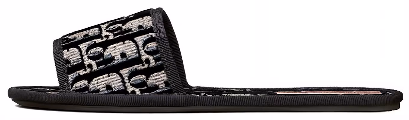 (W) Dior Oblique Slipper ''Chez Moi Schwarz Samt'' KCQ488VOB_S56B Buy (W) Dior Oblique Slipper ''Chez Moi Schwarz Samt'' KCQ488VOB_S56B