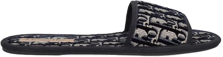 Order (Women) Dior Oblique Slipper 'Chez Moi Black Velvet' KCQ488VOB_S56B