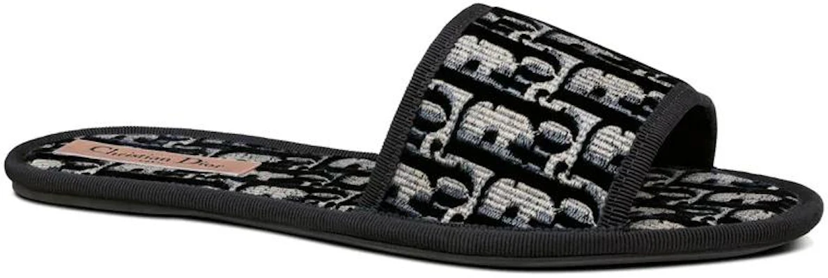(W) Dior Oblique Slipper ''Chez Moi Schwarz Samt'' KCQ488VOB_S56B Lookbook (W) Dior Oblique Slipper ''Chez Moi Schwarz Samt'' KCQ488VOB_S56B