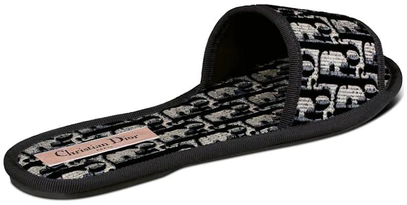 (W) Dior Oblique Slipper ''Chez Moi Schwarz Samt'' KCQ488VOB_S56B Shop (W) Dior Oblique Slipper ''Chez Moi Schwarz Samt'' KCQ488VOB_S56B