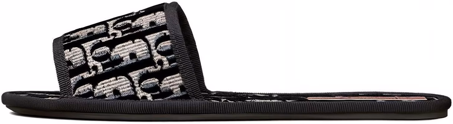 (W) Dior Oblique Slipper ''Chez Moi Schwarz Samt'' KCQ488VOB_S56B Details for (W) Dior Oblique Slipper ''Chez Moi Schwarz Samt'' KCQ488VOB_S56B