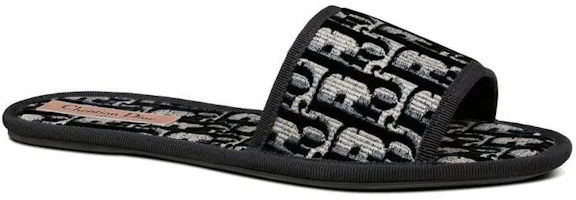 Cheap (Women) Dior Oblique Slipper 'Chez Moi Black Velvet' KCQ488VOB_S56B