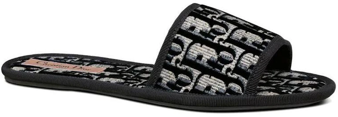 (W) Dior Oblique Slipper ''Chez Moi Schwarz Samt'' KCQ488VOB_S56B Cheap (W) Dior Oblique Slipper ''Chez Moi Schwarz Samt'' KCQ488VOB_S56B