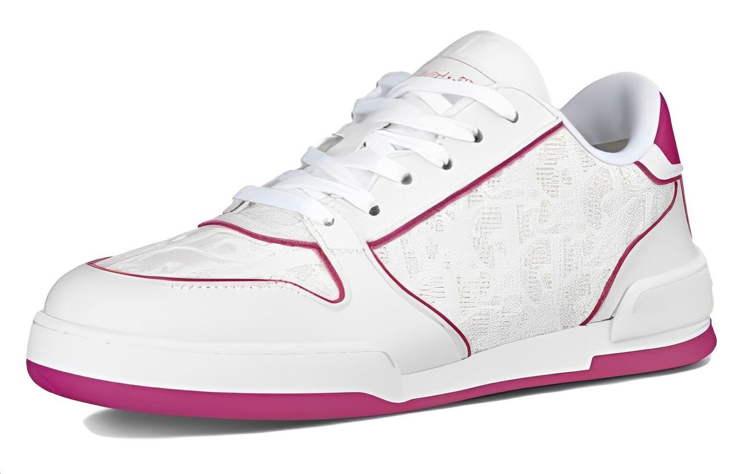 (Women) Dior One Sneaker 'White Fuchsia'  KCK366LOM-S76W