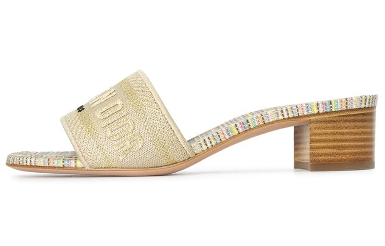 (Women) Dior Open-Toe Fashion Casual Sandal 'Gold' KCQ244MLU_S72K