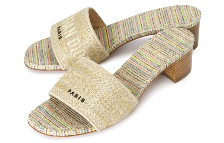 Order (Women) Dior Open-Toe Fashion Casual Sandal 'Gold' KCQ244MLU_S72K