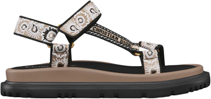 (Women) Dior Open-Toe Flat Sandals with Velcro 'Brown' KCQ916BBE_S40U (Women) Dior Open-Toe Flat Sandals with Velcro 'Brown' KCQ916BBE_S40U