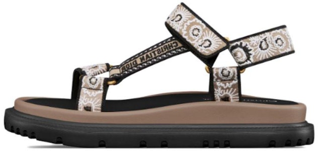 (W) ディオール ベルクロ ブラウン オープントゥフラットサンダル KCQ916BBE_S40U Buy (W) ディオール ベルクロ ブラウン オープントゥフラットサンダル KCQ916BBE_S40U