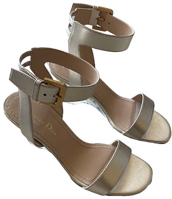 (W) Sandalias Dior Abiertas con Hebilla 'Platino' KDQ219LAM_S54K Lookbook (W) Sandalias Dior Abiertas con Hebilla 'Platino' KDQ219LAM_S54K