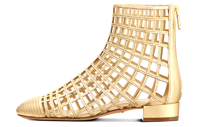 (W) Dior Oracle Vintage Ankle Boot 'Gold'