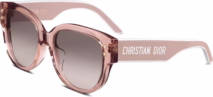 (Women) DIOR Oval Sunglasses Pink with Logo Temples for Women DPFCB2IQR40D2 (Women) DIOR Oval Sunglasses Pink with Logo Temples for Women DPFCB2IQR40D2