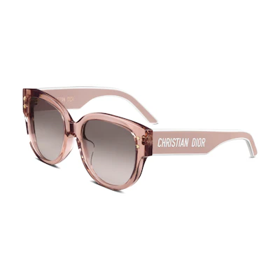 (Women) DIOR Oval Sunglasses Pink with Logo Temples for Women DPFCB2IQR40D2